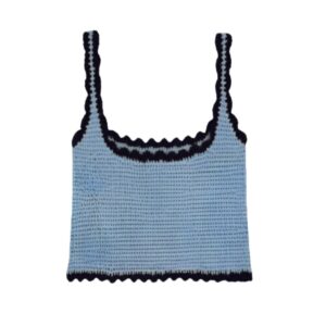 Contrast Color Hollow Tank