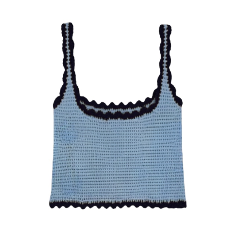 Contrast Color Hollow Tank