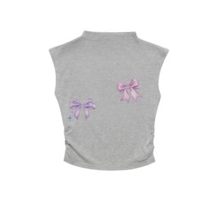 Grey Half Turtleneck Tank