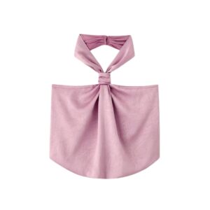 Vintage Satin Halter Neck Tank